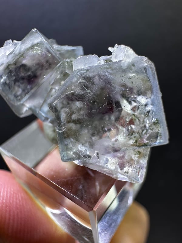 Fluorite from Yaogangxian Mine, Yizhang Co., Hunan, China, individual mineral specimen view 2