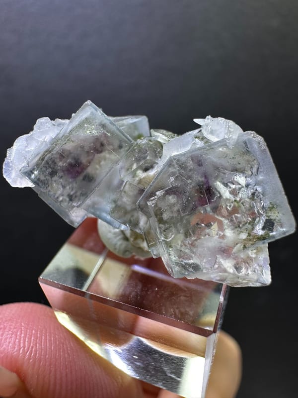 Fluorite from Yaogangxian Mine, Yizhang Co., Hunan, China, individual mineral specimen view 3
