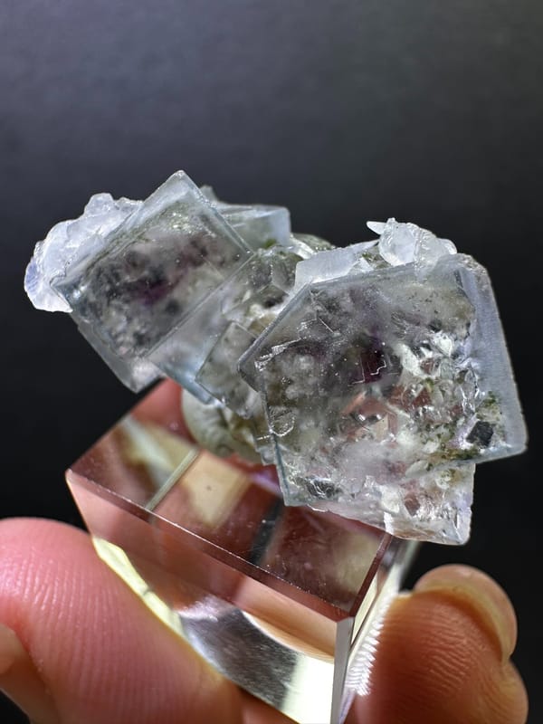 Fluorite from Yaogangxian Mine, Yizhang Co., Hunan, China, individual mineral specimen view 4