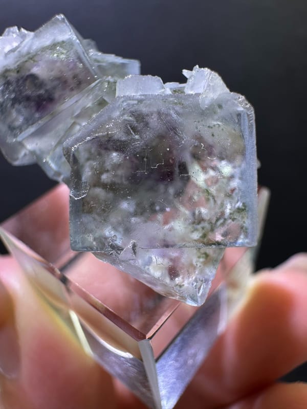 Fluorite from Yaogangxian Mine, Yizhang Co., Hunan, China, individual mineral specimen view 5