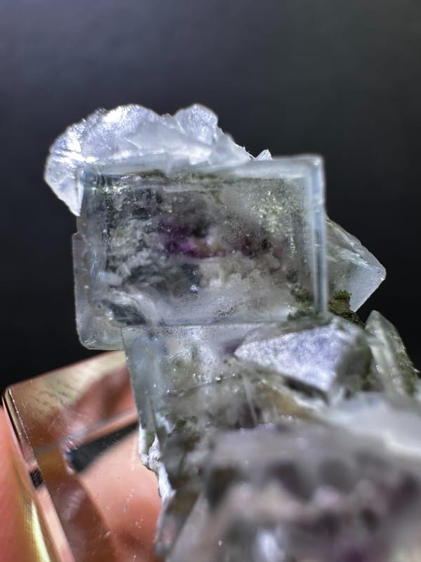 Fluorite from Yaogangxian Mine, Yizhang Co., Hunan, China, individual mineral specimen view 6