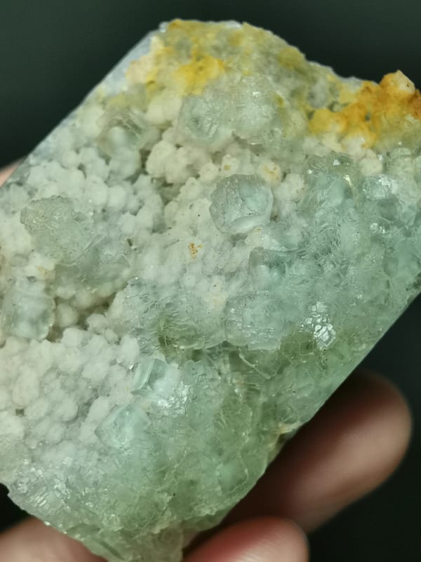 Fluorite from Xinyang, Henan, China, individual mineral specimen view 3