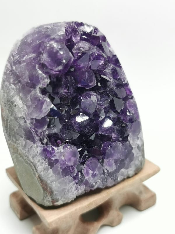 Amethyst from Uruguay, individual mineral specimen view 2