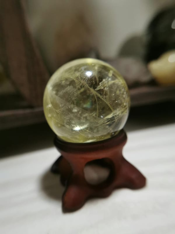 Citrine, individual mineral specimen view 2 for a mineral collection