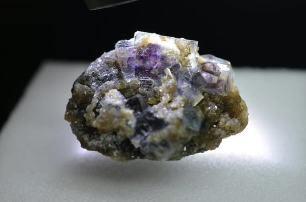 Fluorite from Inner Mongolia, China, individual mineral specimen view 2