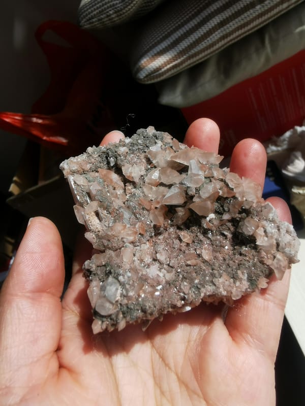 Calcite, individual mineral specimen view 1 for a mineral collection
