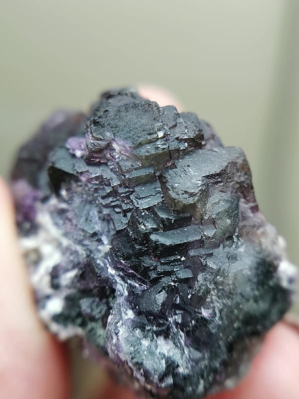 Fluorite from Inner Mongolia, China, individual mineral specimen view 6