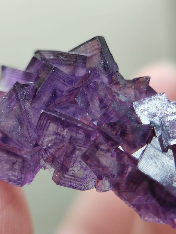 Fluorite from Anhui, China, individual mineral specimen view 1