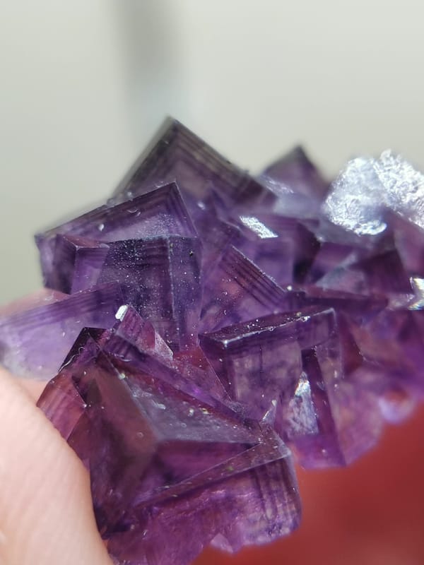Fluorite from Anhui, China, individual mineral specimen view 2