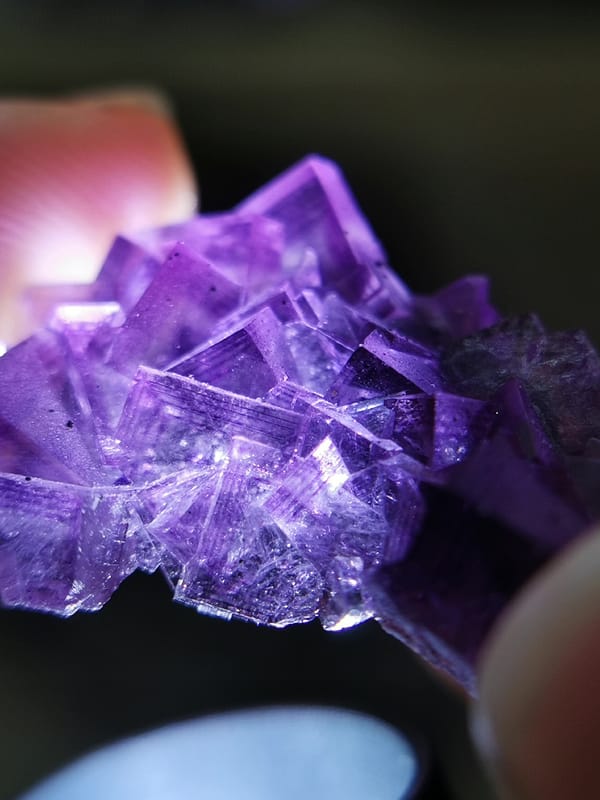 Fluorite from Anhui, China, individual mineral specimen view 5