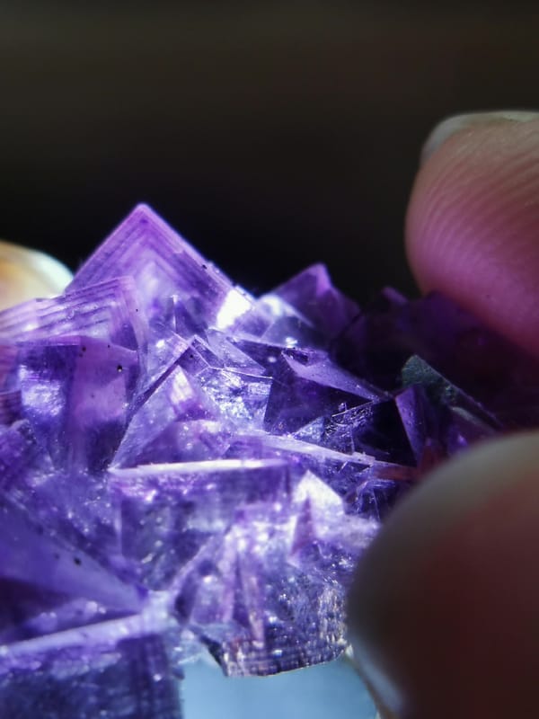 Fluorite from Anhui, China, individual mineral specimen view 6