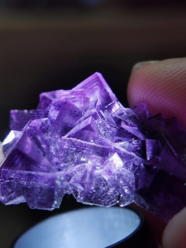 Fluorite from Anhui, China, individual mineral specimen view 7