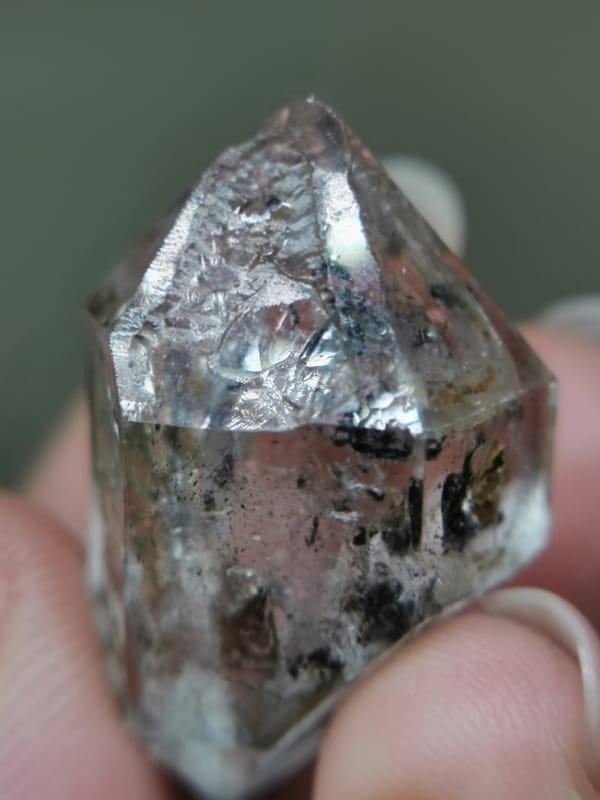 Double-terminated quartz from Guizhou, China, individual mineral specimen view 4