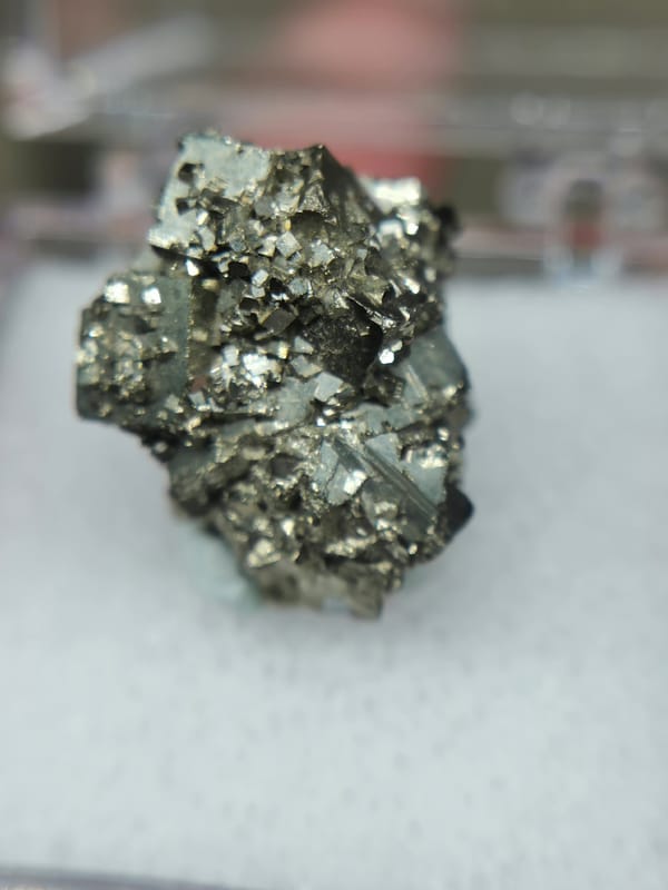 Pyrite from Hunan, China, individual mineral specimen view 1