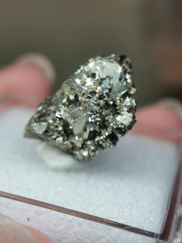 Pyrite from Hunan, China, individual mineral specimen view 3