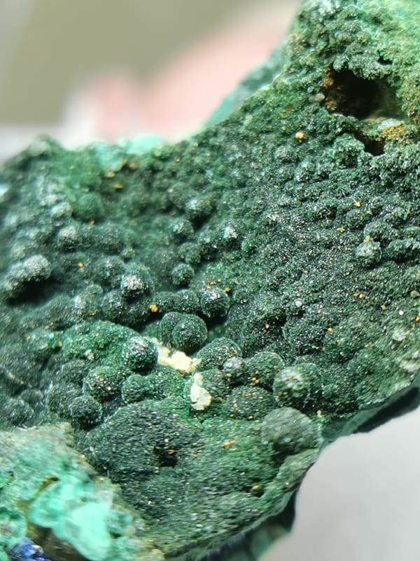 Azurite from Anhui, China, individual mineral specimen view 6
