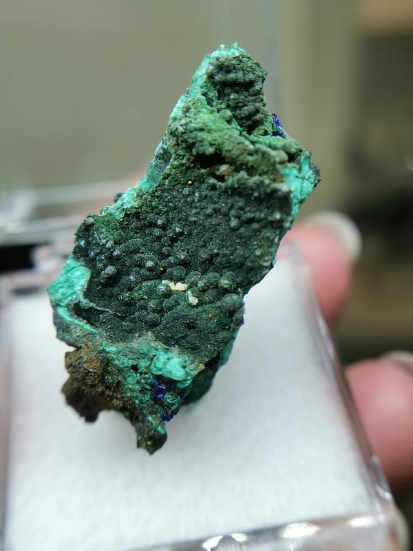 Azurite from Anhui, China, individual mineral specimen view 7