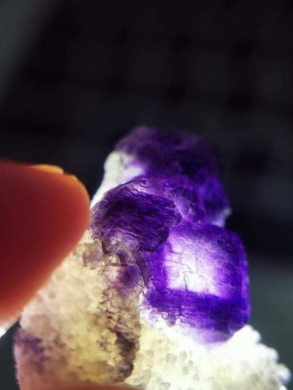 Fluorite from Anhui, China, individual mineral specimen view 1