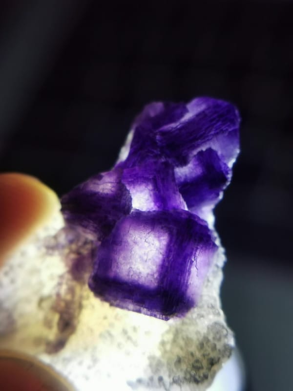 Fluorite from Anhui, China, individual mineral specimen view 2