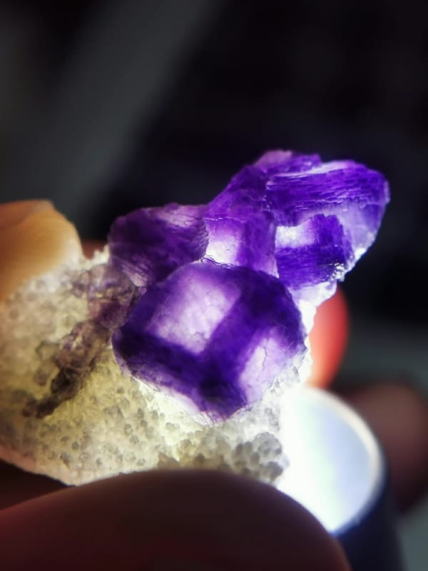 Fluorite from Anhui, China, individual mineral specimen view 4