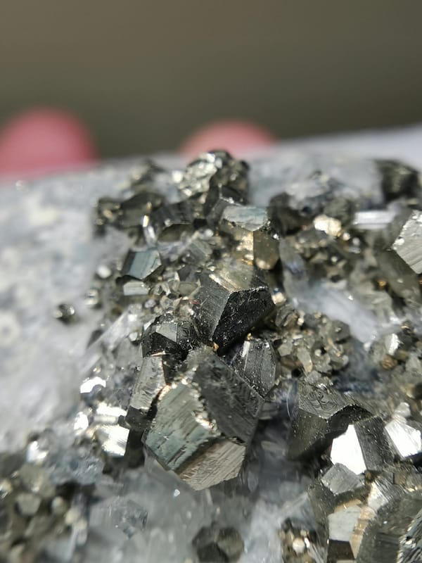 Pyrite from Peru, individual mineral specimen view 1