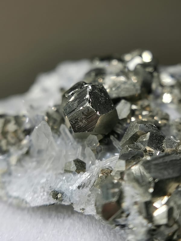 Pyrite from Peru, individual mineral specimen view 2