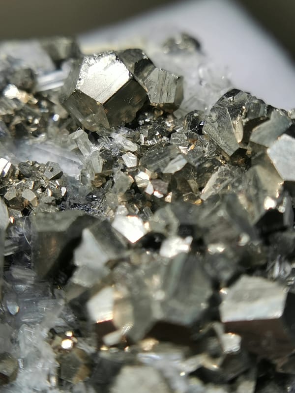 Pyrite from Peru, individual mineral specimen view 4