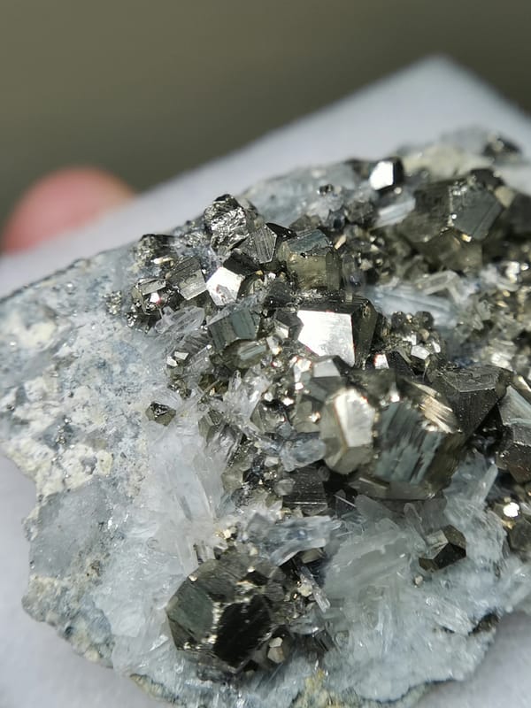 Pyrite from Peru, individual mineral specimen view 6