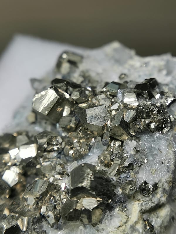 Pyrite from Peru, individual mineral specimen view 7