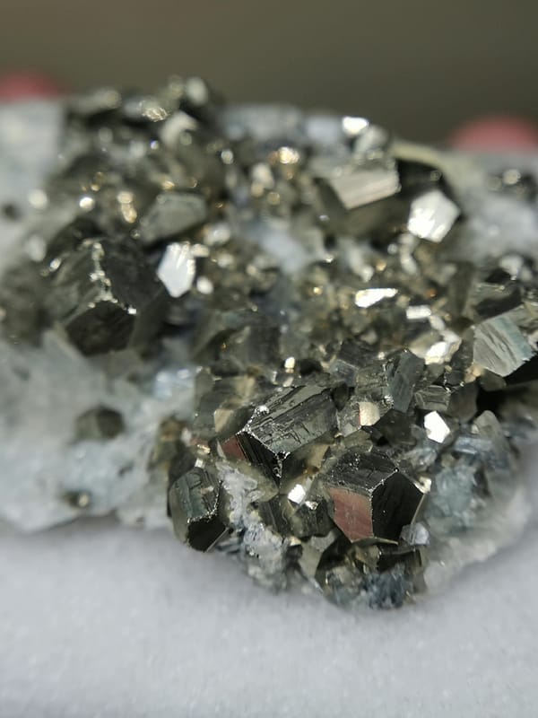 Pyrite from Peru, individual mineral specimen view 8