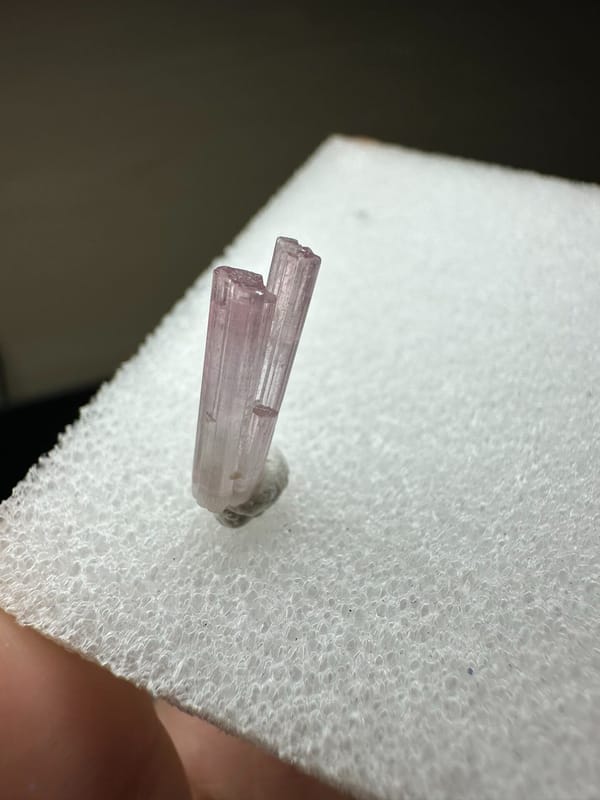 Tourmaline from Afghanistan, individual mineral specimen view 3