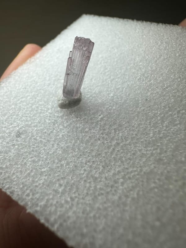 Tourmaline from Afghanistan, individual mineral specimen view 3