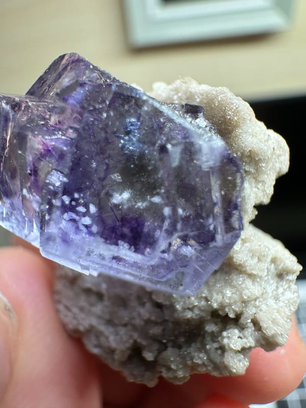 Fluorite from Yaogangxian Mine, Yizhang Co., Hunan, China, individual mineral specimen view 1