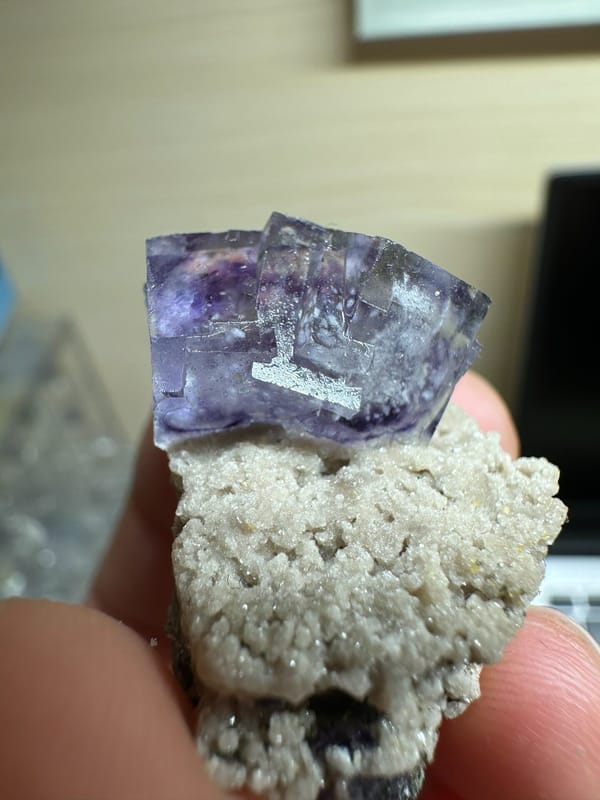 Fluorite from Yaogangxian Mine, Yizhang Co., Hunan, China, individual mineral specimen view 4