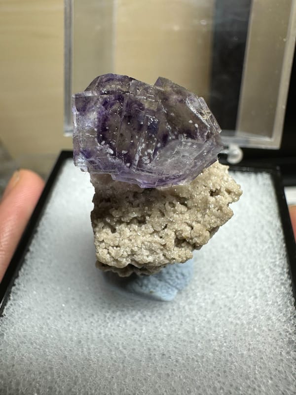 Fluorite from Yaogangxian Mine, Yizhang Co., Hunan, China, individual mineral specimen view 6