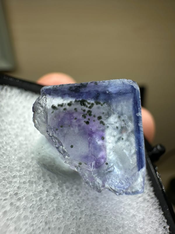 Fluorite from Yaogangxian Mine, Yizhang Co., Hunan, China, individual mineral specimen view 1