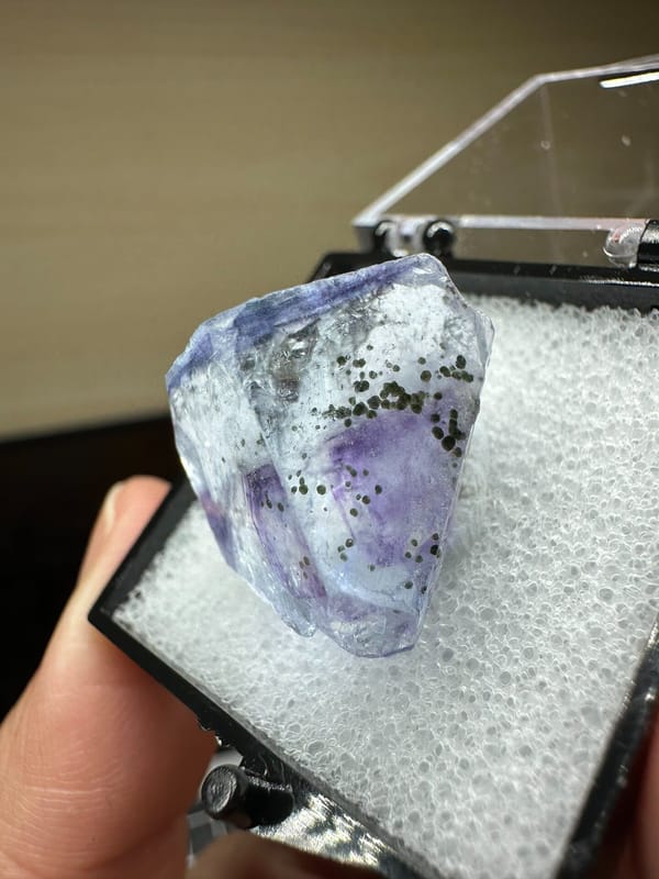 Fluorite from Yaogangxian Mine, Yizhang Co., Hunan, China, individual mineral specimen view 2