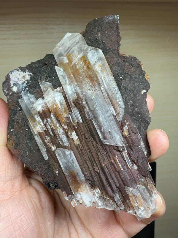 Gypsum from Guizhou, China, individual mineral specimen view 1