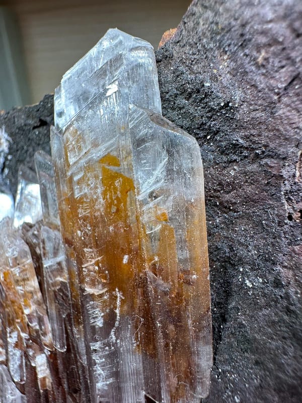 Gypsum from Guizhou, China, individual mineral specimen view 2