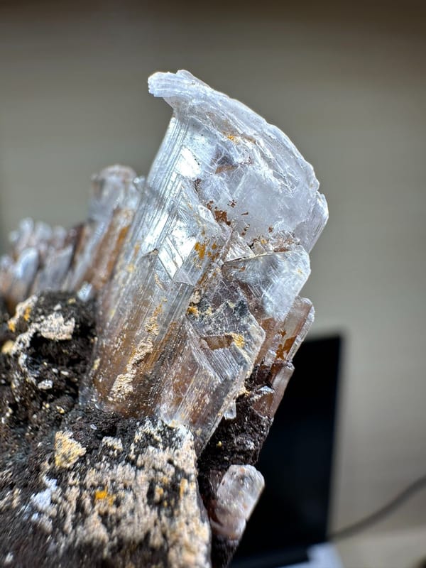 Gypsum from Guizhou, China, individual mineral specimen view 4
