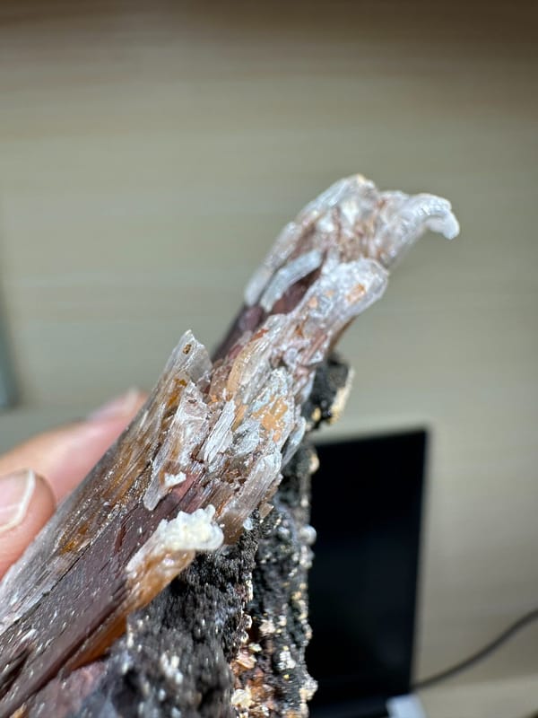 Gypsum from Guizhou, China, individual mineral specimen view 5