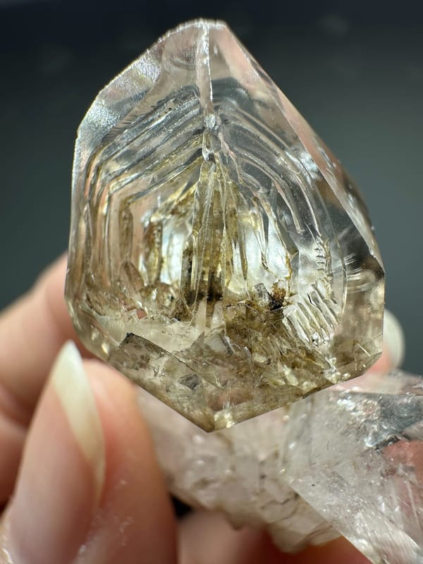 Quartz, individual mineral specimen view 3 for a mineral collection