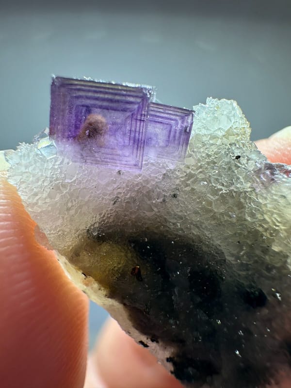 Fluorite from Anhui, China, individual mineral specimen view 1