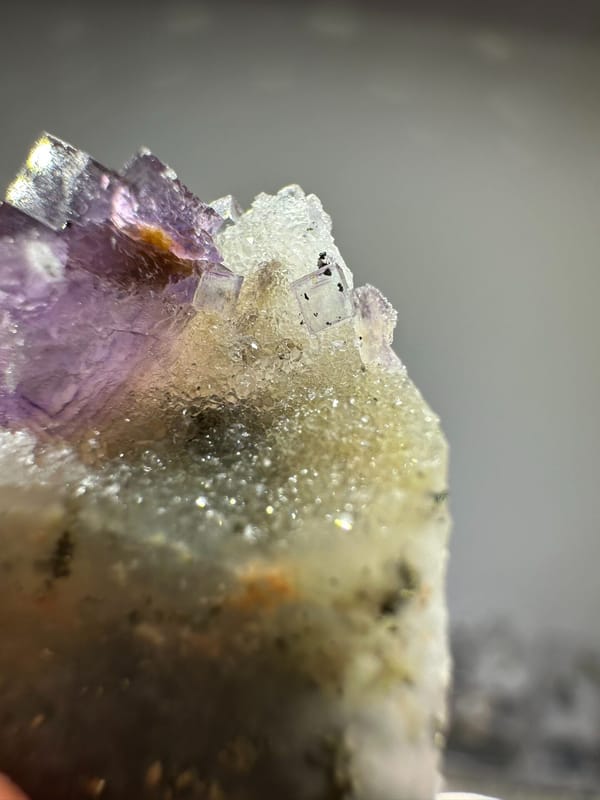 Fluorite from Anhui, China, individual mineral specimen view 3