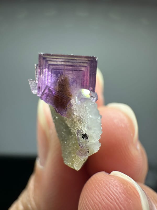Fluorite from Anhui, China, individual mineral specimen view 4
