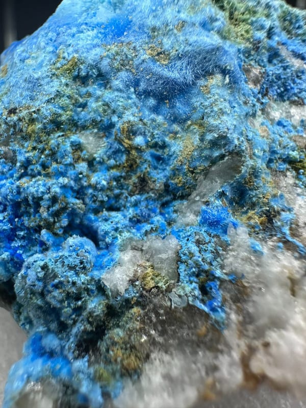 Cyanotrichite, individual mineral specimen view 2 for a mineral collection