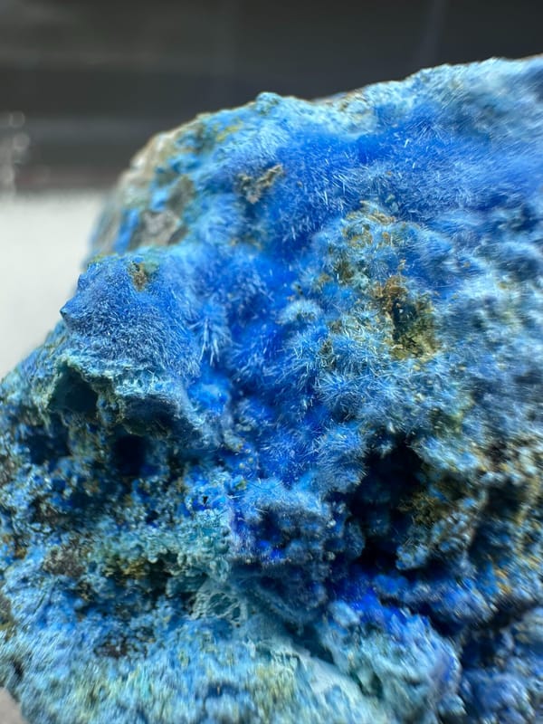 Cyanotrichite, individual mineral specimen view 3 for a mineral collection