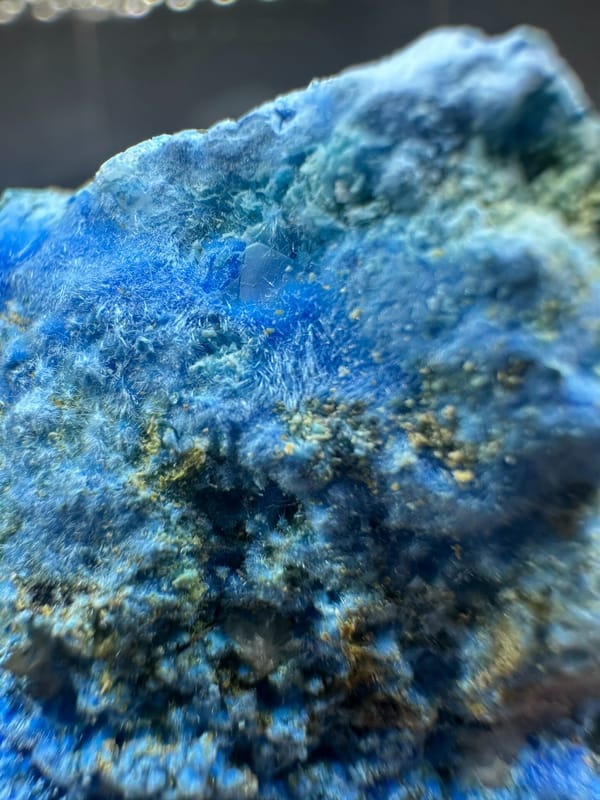 Cyanotrichite, individual mineral specimen view 4 for a mineral collection