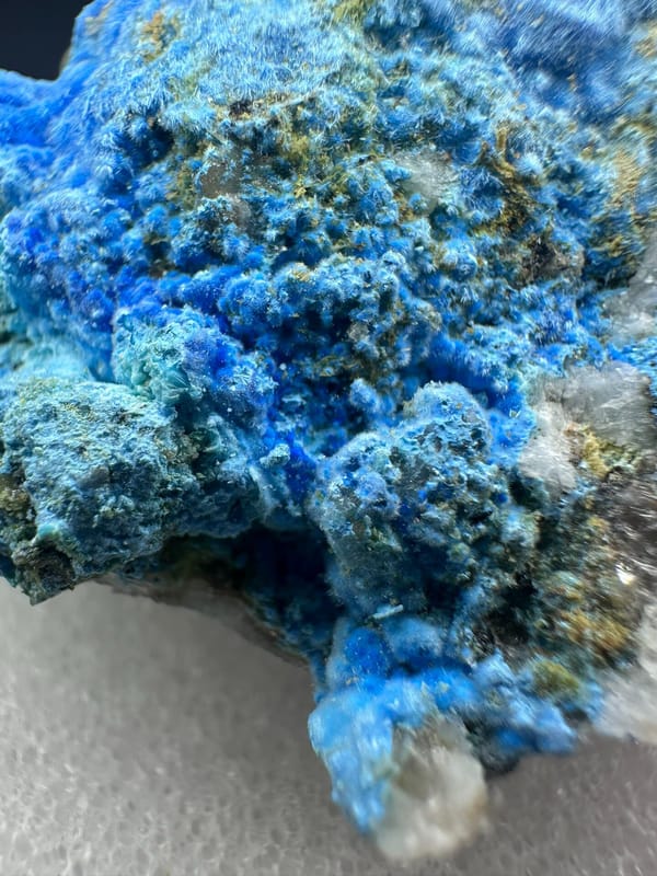 Cyanotrichite, individual mineral specimen view 5 for a mineral collection