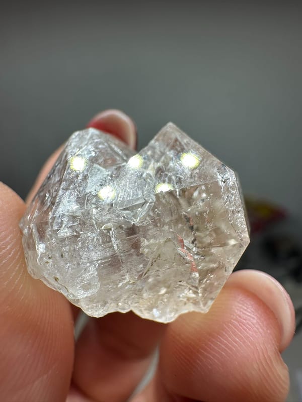 Cathedral quartz, individual mineral specimen view 3 for a mineral collection